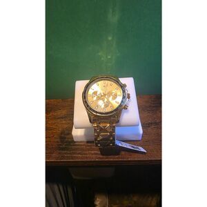 Montrs Prestige Mens 44mm watch Gold/Gold